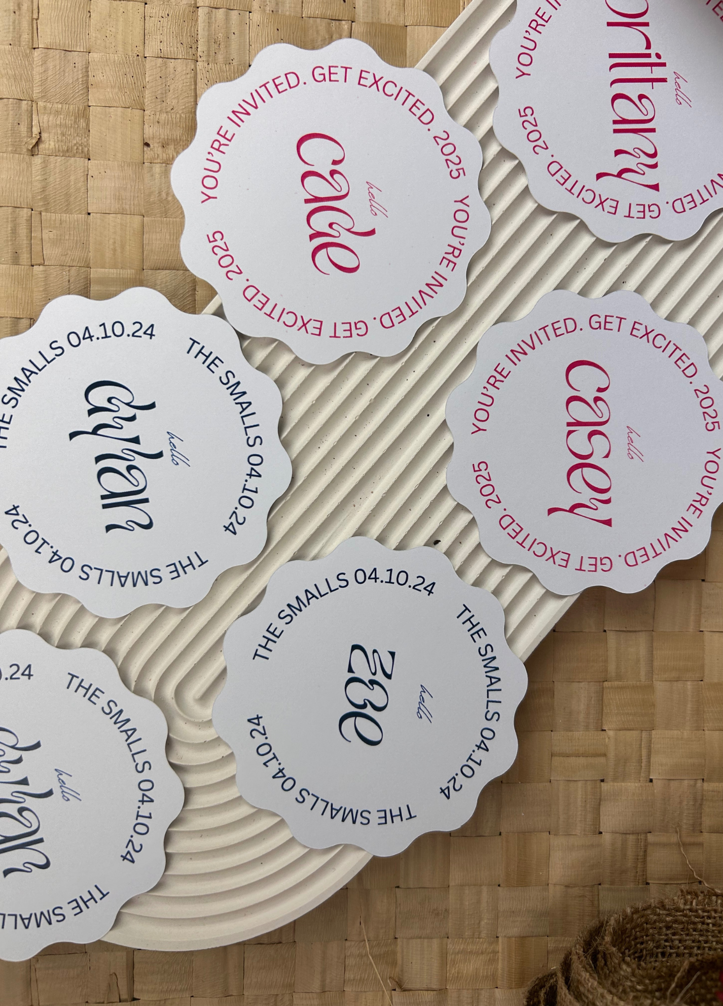 Split Wiggle Place Names – Timaru Wedding Design