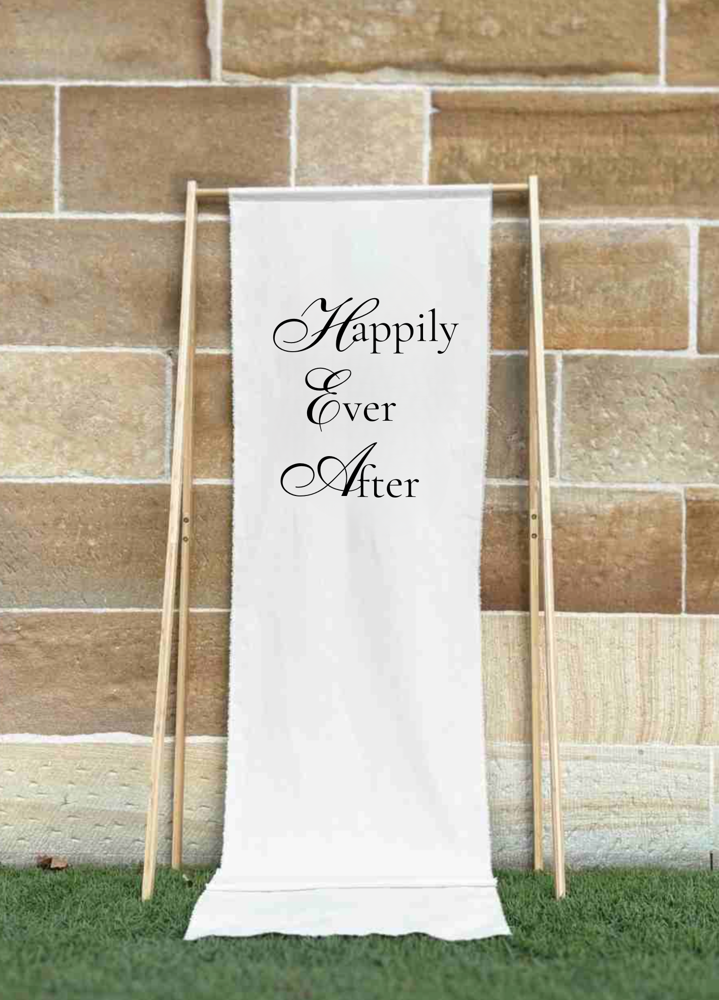 Happily Ever After Linen Sign