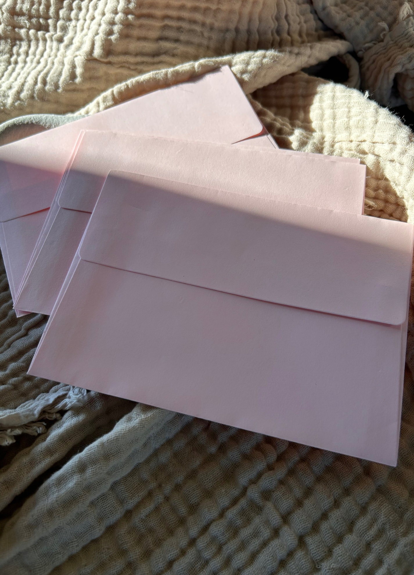 Baby Pink Square Flap Envelope