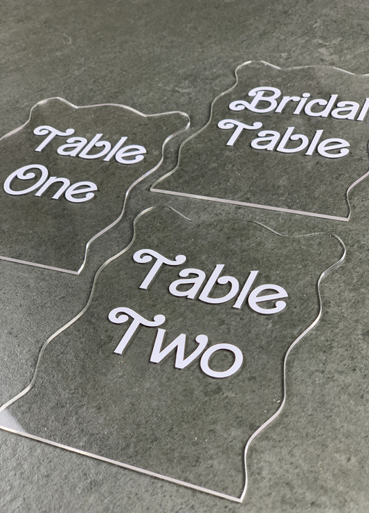 Beach Waves Table Numbers