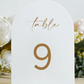 Acrylic Table Number with Acrylic Base