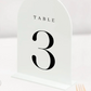 Acrylic Table Number with Acrylic Base