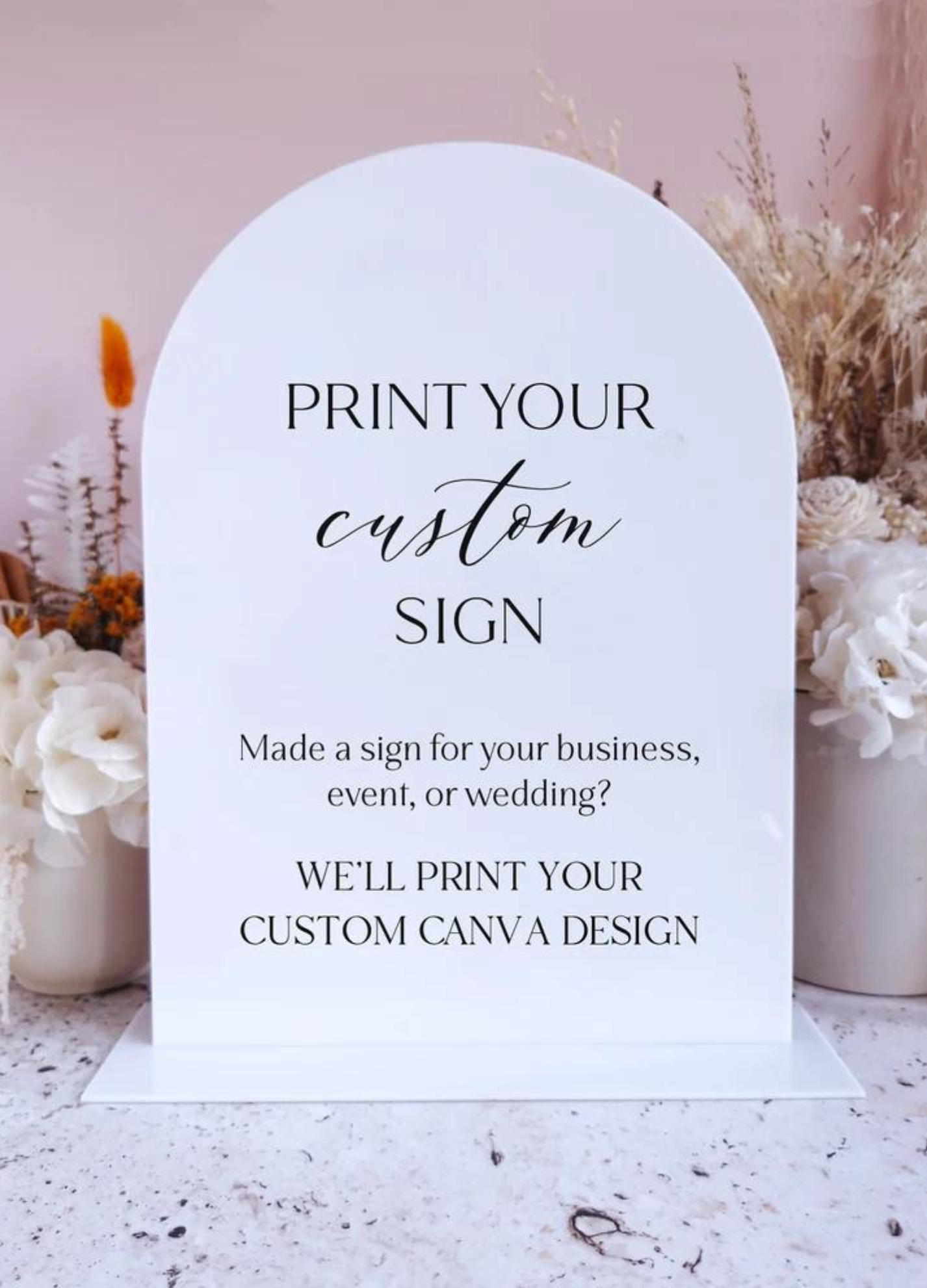 Custom a5 sign