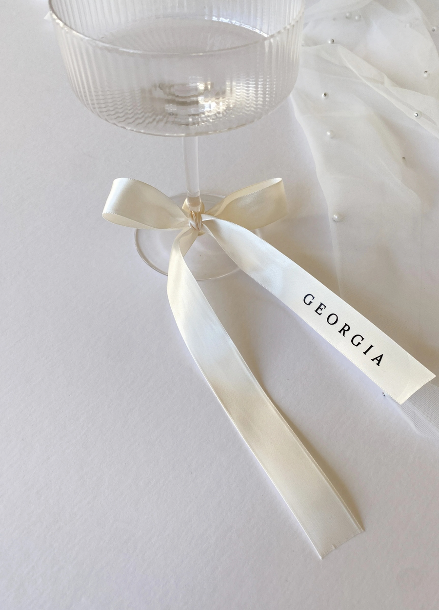 Ribbon Place names – Timaru Wedding Design