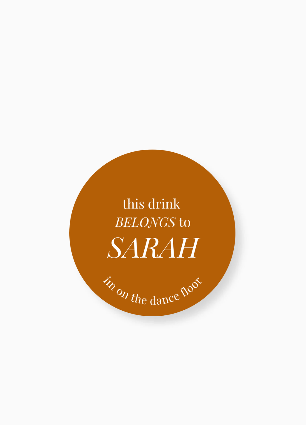 Baked Earth Circle Drink Coasters