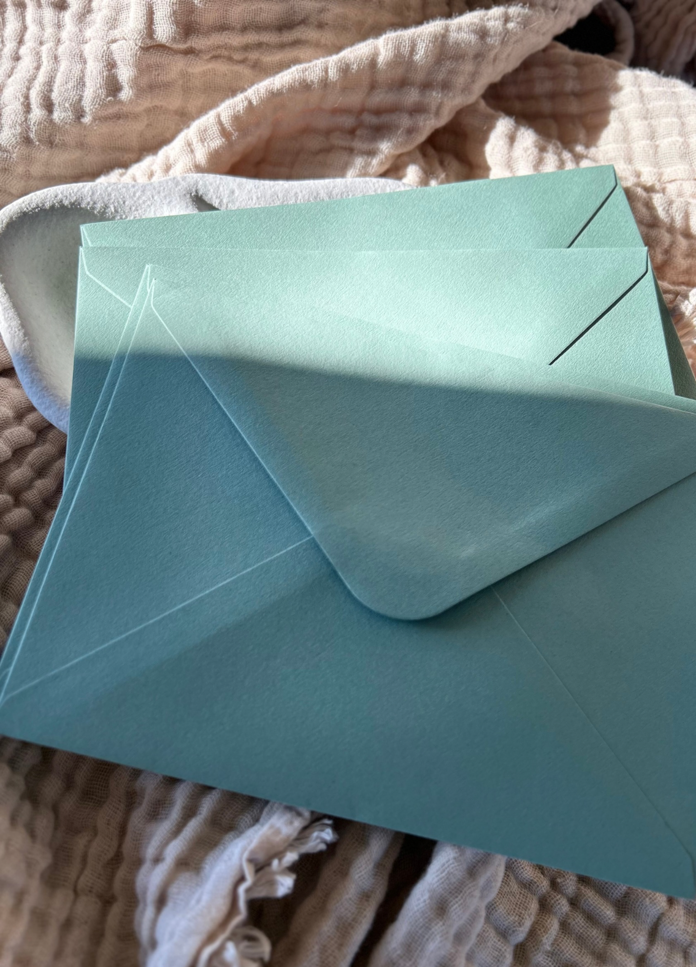 Soft Green Banker Envelope