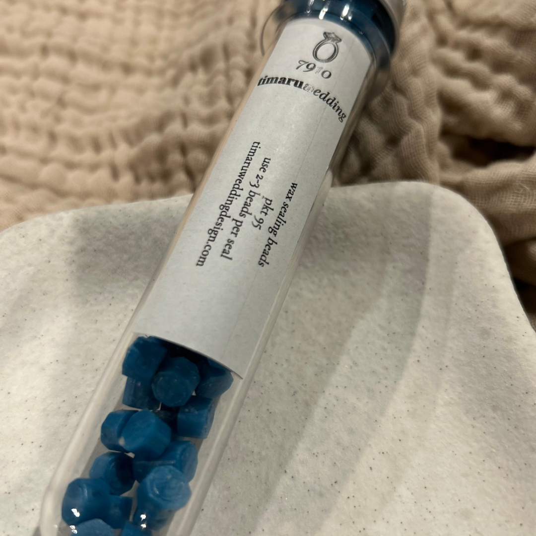 Bright Blue Wax Beads