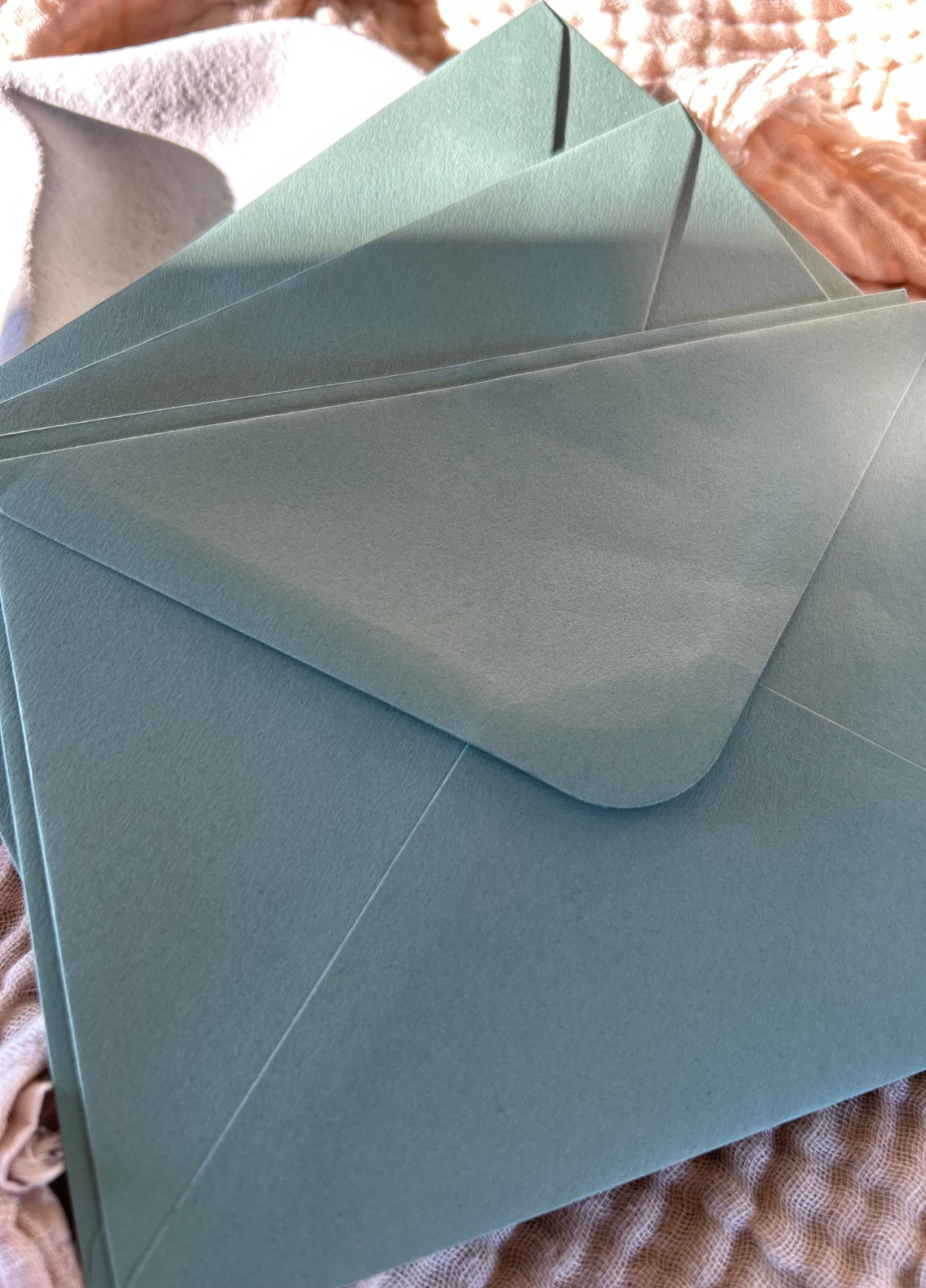 Soft Green Banker Envelope
