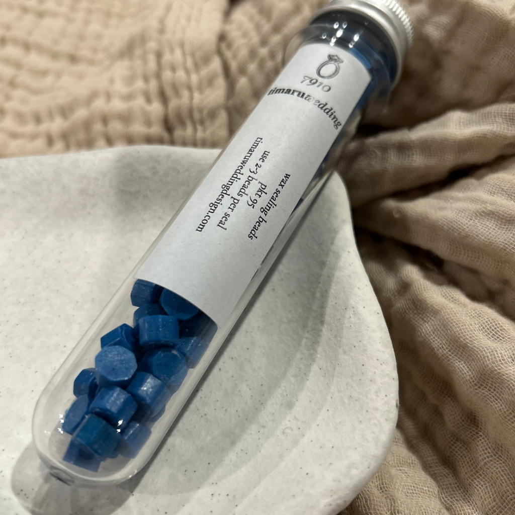 Navy Blue Wax Beads