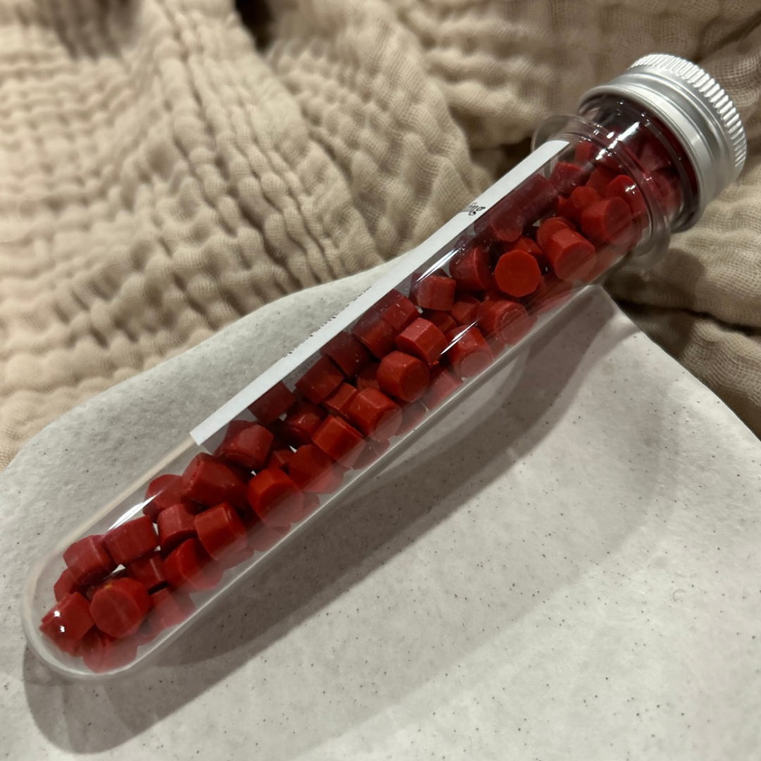 Red Wax Beads