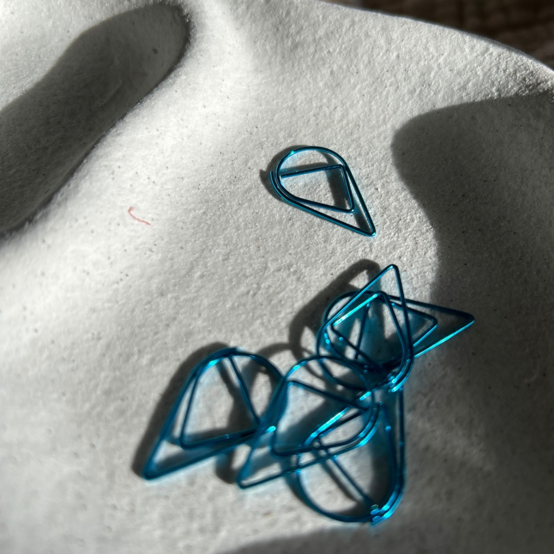 Teardrop PaperClips - Blue