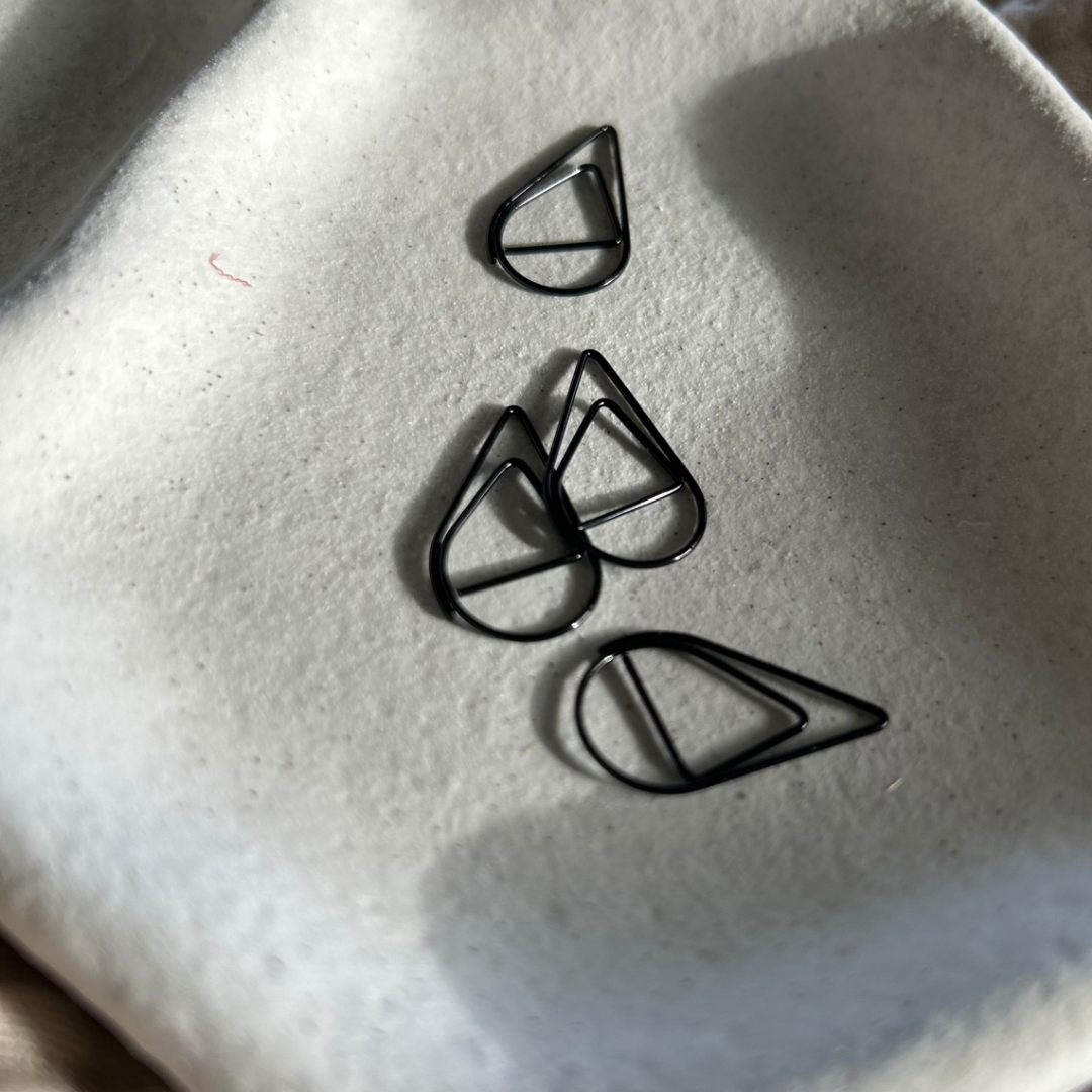 Teardrop PaperClips - Black