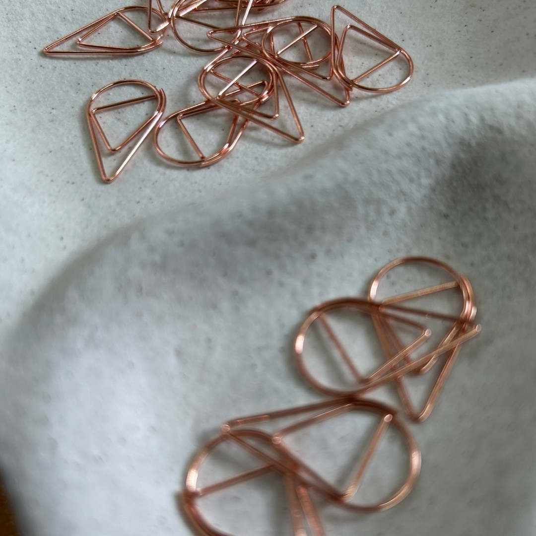 Teardrop PaperClips - Rose Gold