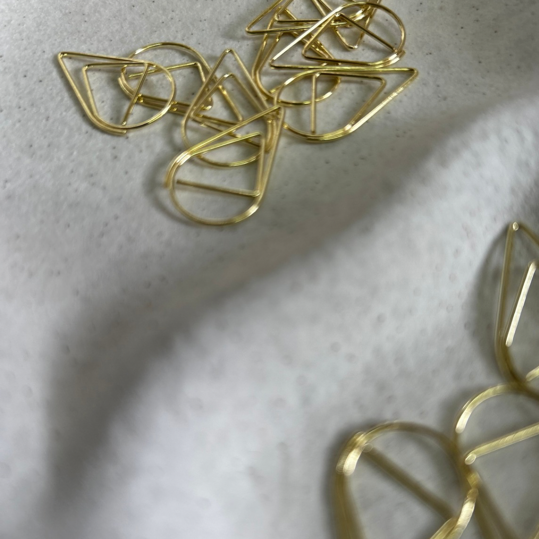 Teardrop PaperClips - Gold