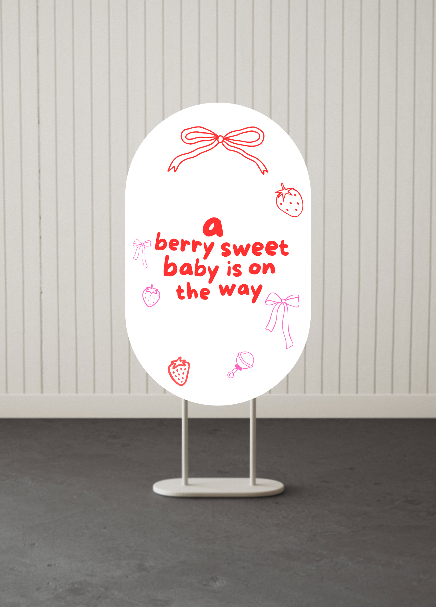 Berry Sweet Baby Sign