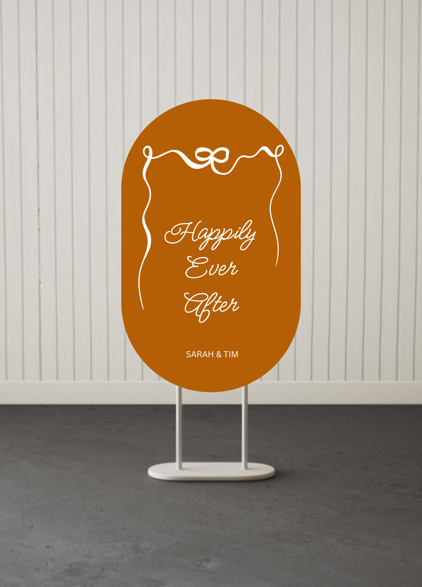 Oval Welcome Sign