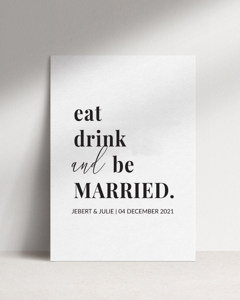 Eat, Drink & be Married