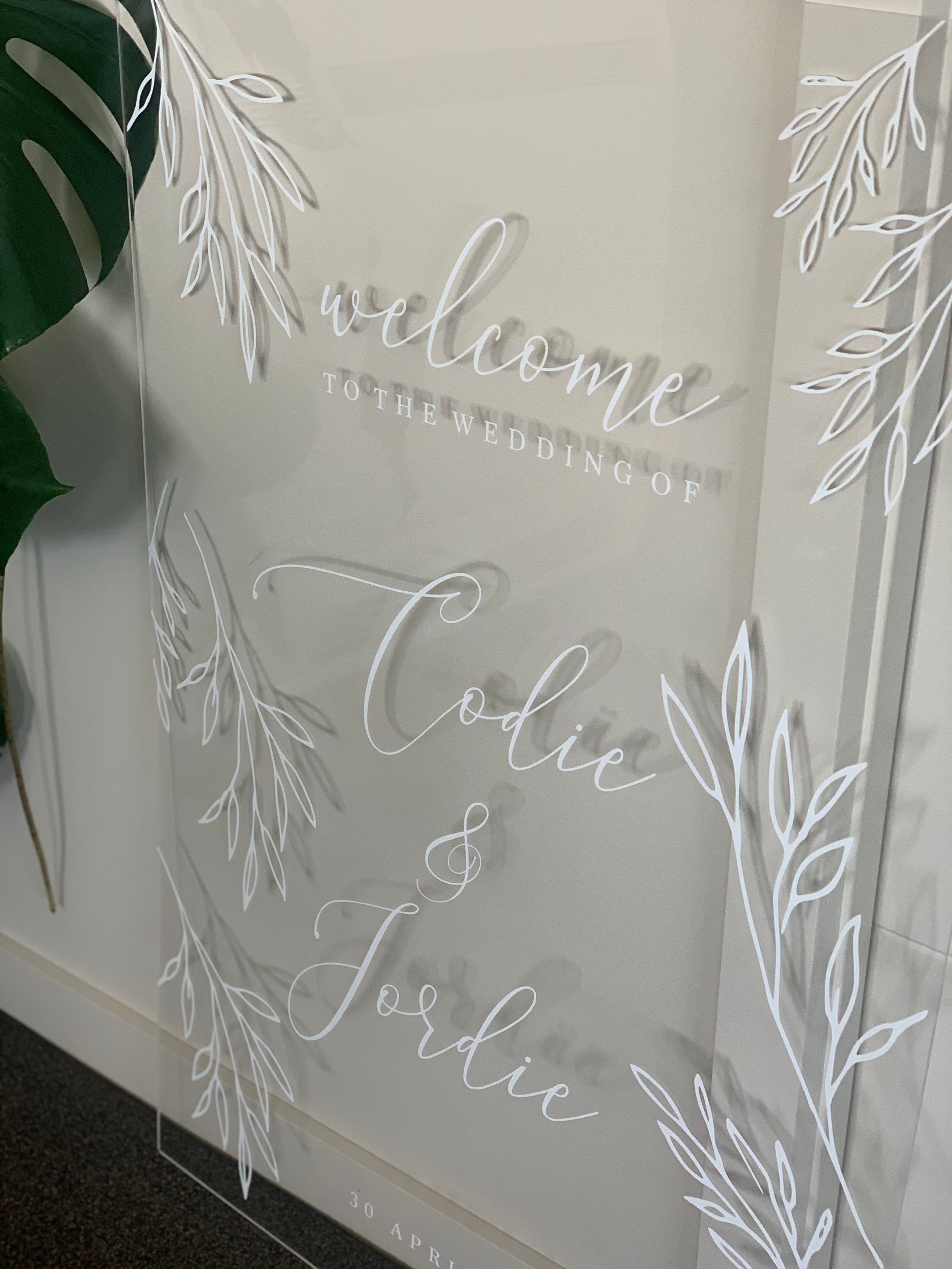 York Floral Welcome Sign – Timaru Wedding Design